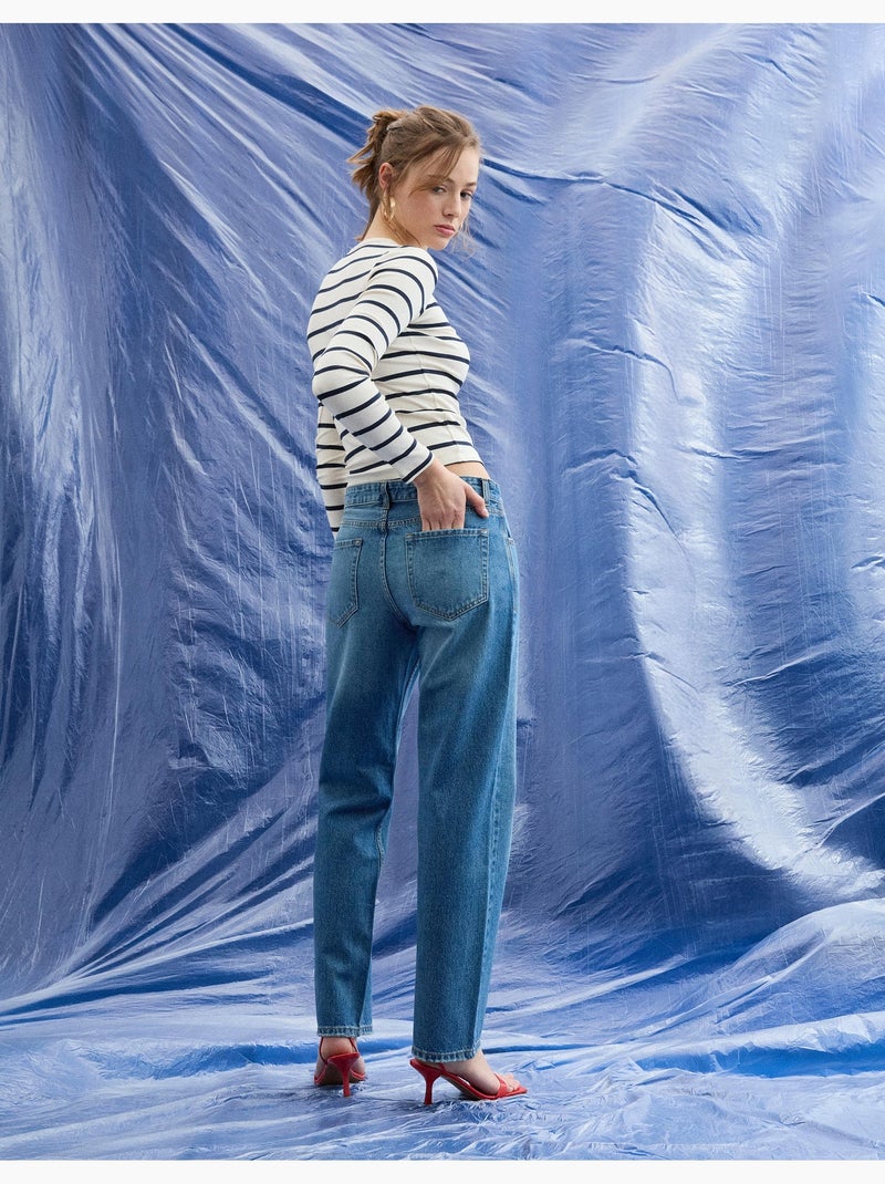 Vaqueros de corte recto, MO Fashion Azul - Kiabi