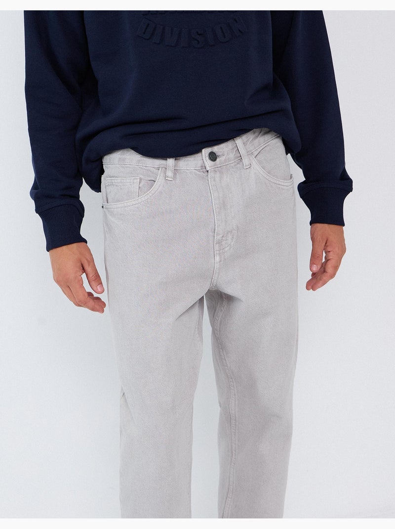 Vaqueros de corte relajado, mo fashion Gris - Kiabi