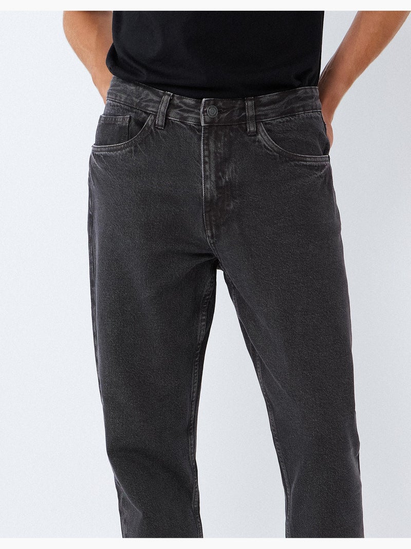 Vaqueros de corte relajado, mo fashion Gris - Kiabi