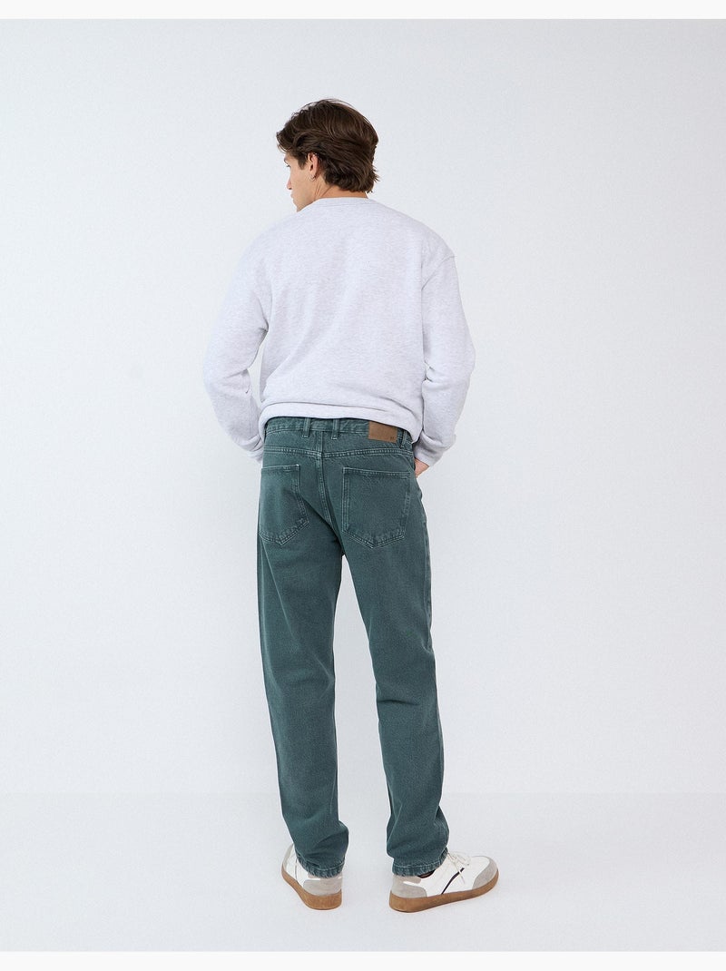 Vaqueros de corte relajado, mo fashion Verde - Kiabi