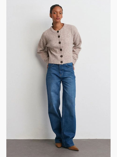 Vaqueros de denim acampanados de tiro medio dilvin - Kiabi Vaqueros de denim acampanados de tiro medio dilvin - Kiabi