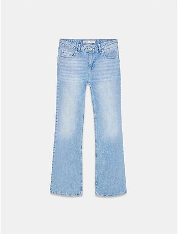 Vaqueros de denim bootcut de tiro bajo dilvin
