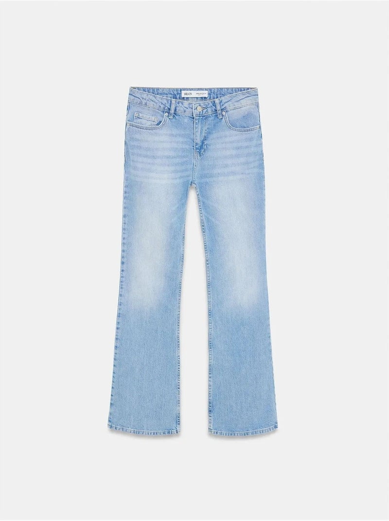 Vaqueros de denim bootcut de tiro bajo dilvin Azul zafiro - Kiabi