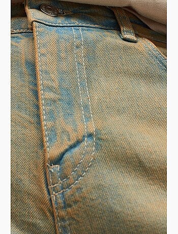 Vaqueros de denim de algodón de tiro medio y pernera recta dilvin
