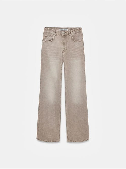Vaqueros de denim de pierna recta y tiro alto dilvin - Kiabi Vaqueros de denim de pierna recta y tiro alto dilvin - Kiabi