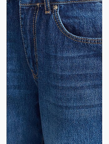 Vaqueros de denim de tiro alto y pernera ancha dilvin