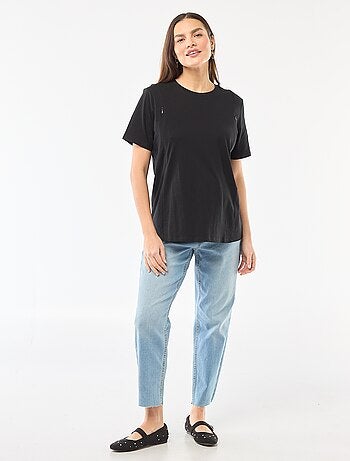 Vaqueros de maternidad corte mom