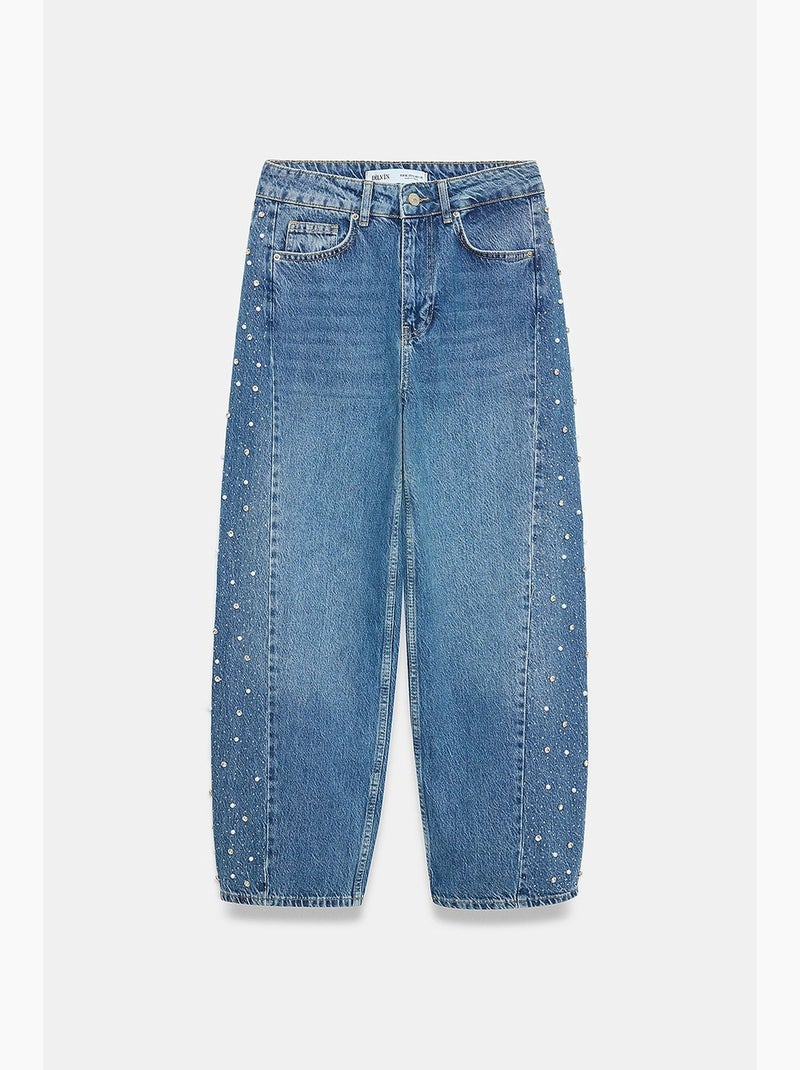 Vaqueros de mujer dilvin Azul zafiro - Kiabi