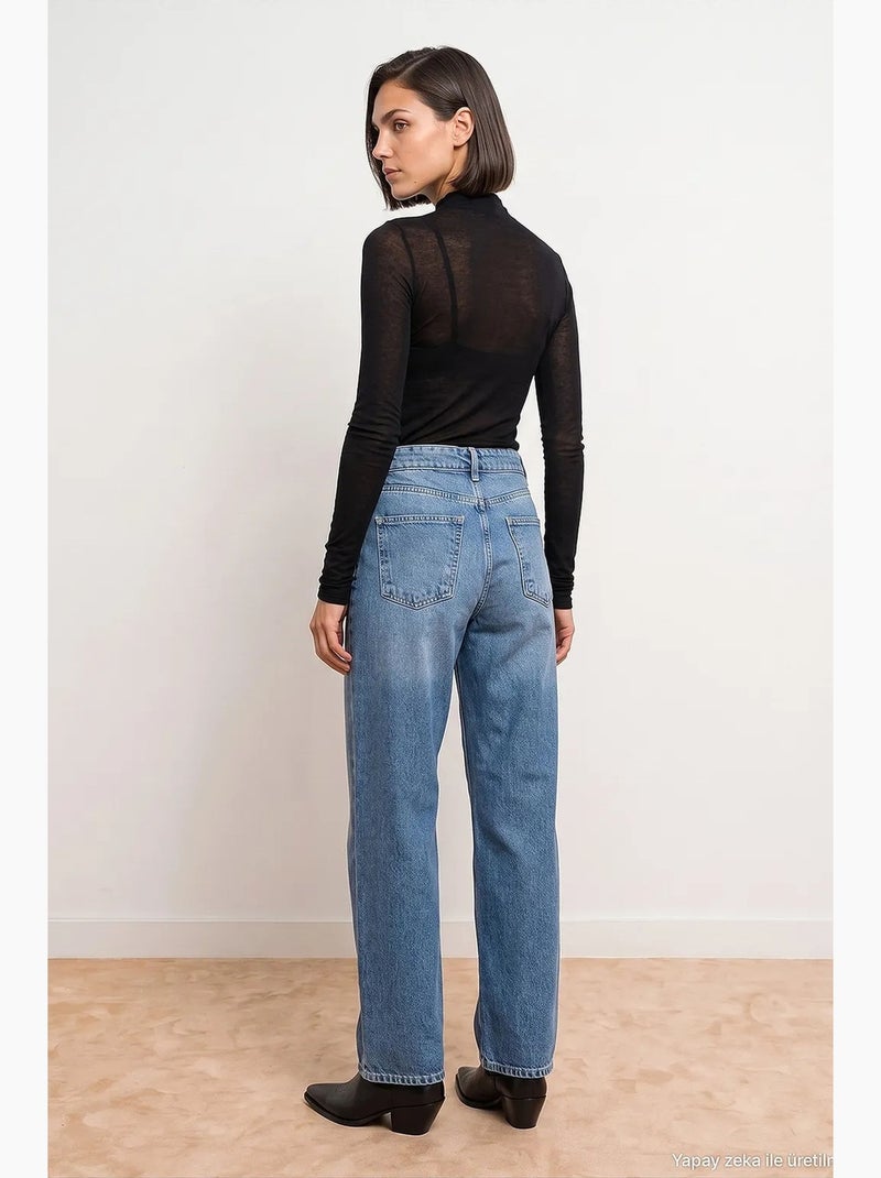 Vaqueros de mujer dilvin Azul zafiro - Kiabi