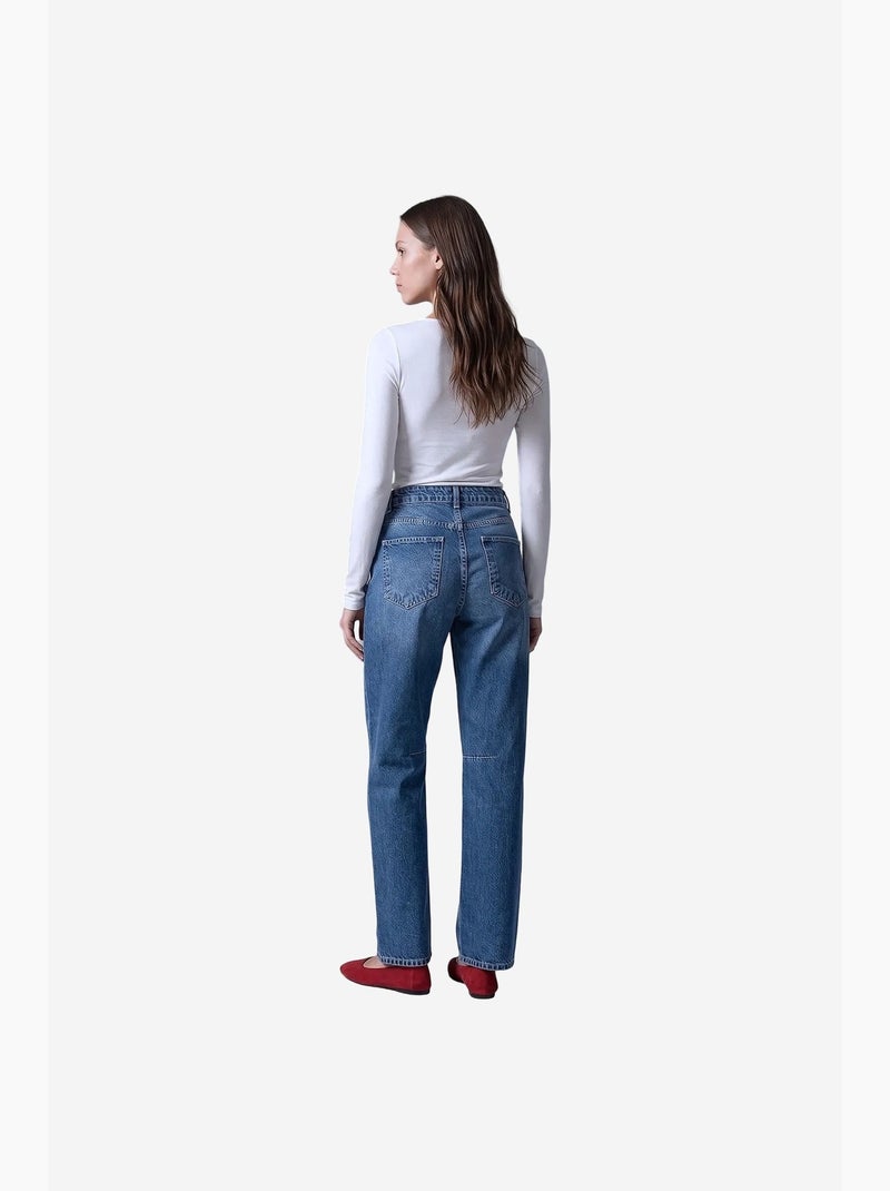 Vaqueros de mujer dilvin Azul zafiro - Kiabi