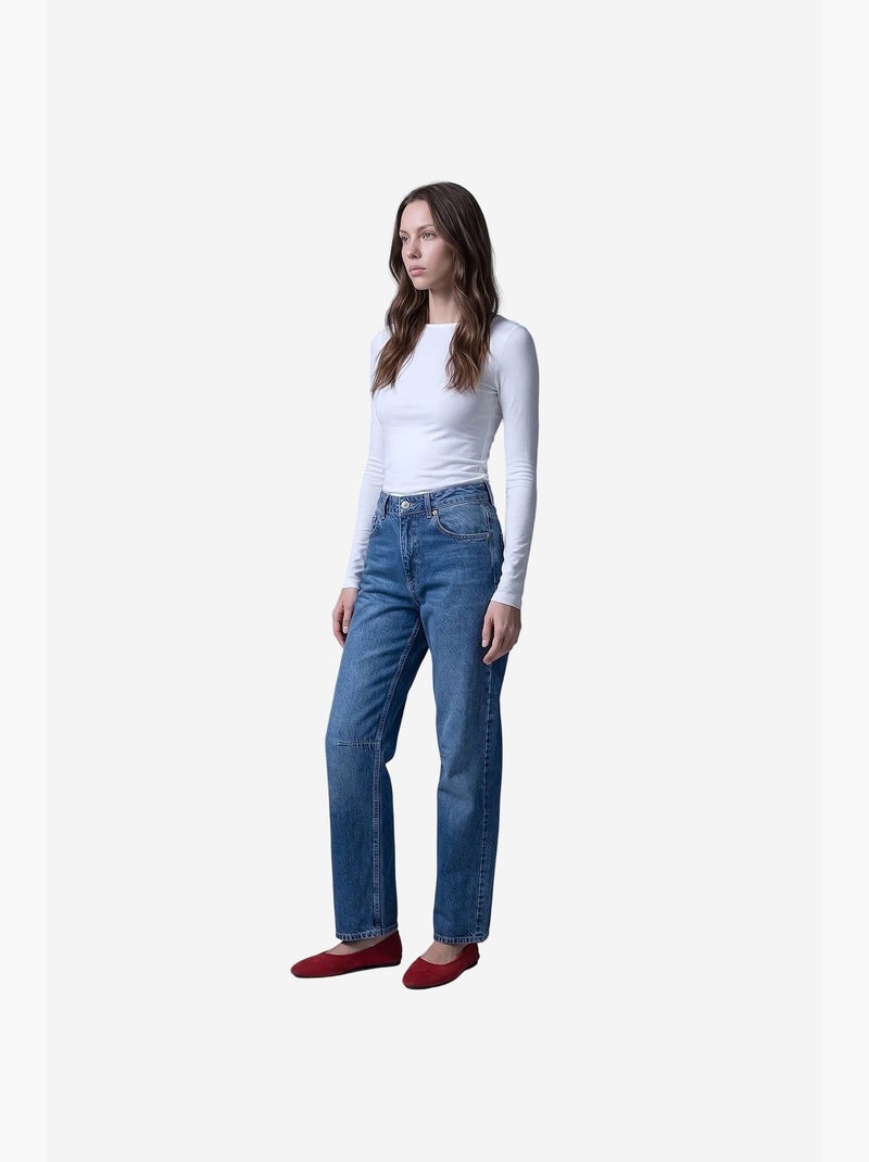 Vaqueros de mujer dilvin Azul zafiro - Kiabi