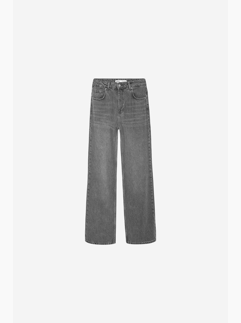 Vaqueros de mujer dilvin Gris negro - Kiabi