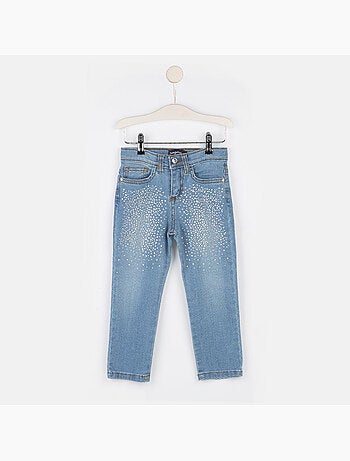 Vaqueros de niña con strass denim