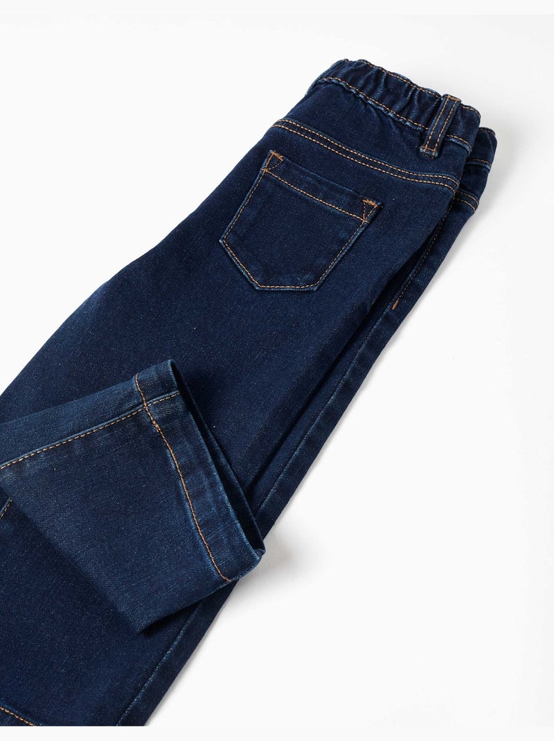Vaqueros de pierna ancha con automáticos delanteros Azul oscuro - Kiabi