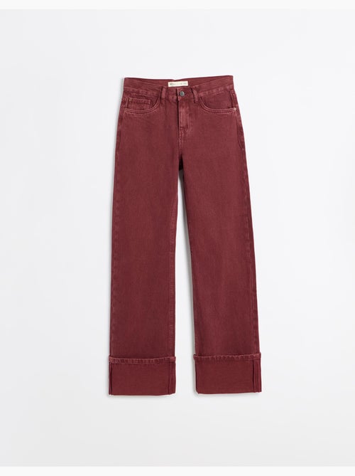 Vaqueros de pierna ancha con pliegues, mo fashion - Kiabi Vaqueros de pierna ancha con pliegues, mo fashion - Kiabi