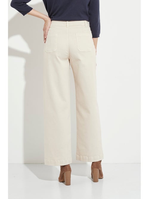 Vaqueros de pierna ancha de denim extra elástico con 4 bolsillos - Afibel - Kiabi