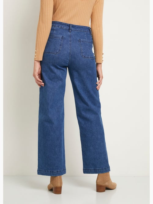 Vaqueros de pierna ancha extra elásticos con 4 bolsillos - Afibel - Kiabi