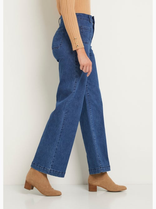 Vaqueros de pierna ancha extra elásticos con 4 bolsillos - Afibel - Kiabi