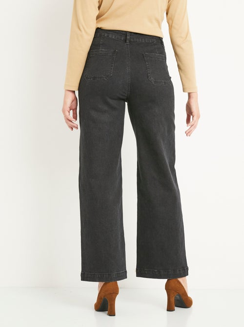 Vaqueros de pierna ancha extra elásticos con 4 bolsillos - Afibel - Kiabi