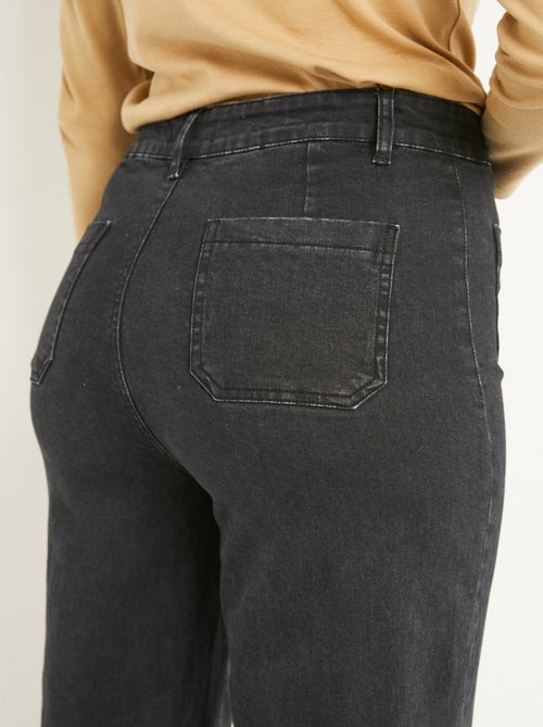 Vaqueros de pierna ancha extra elásticos con 4 bolsillos - Afibel - Kiabi