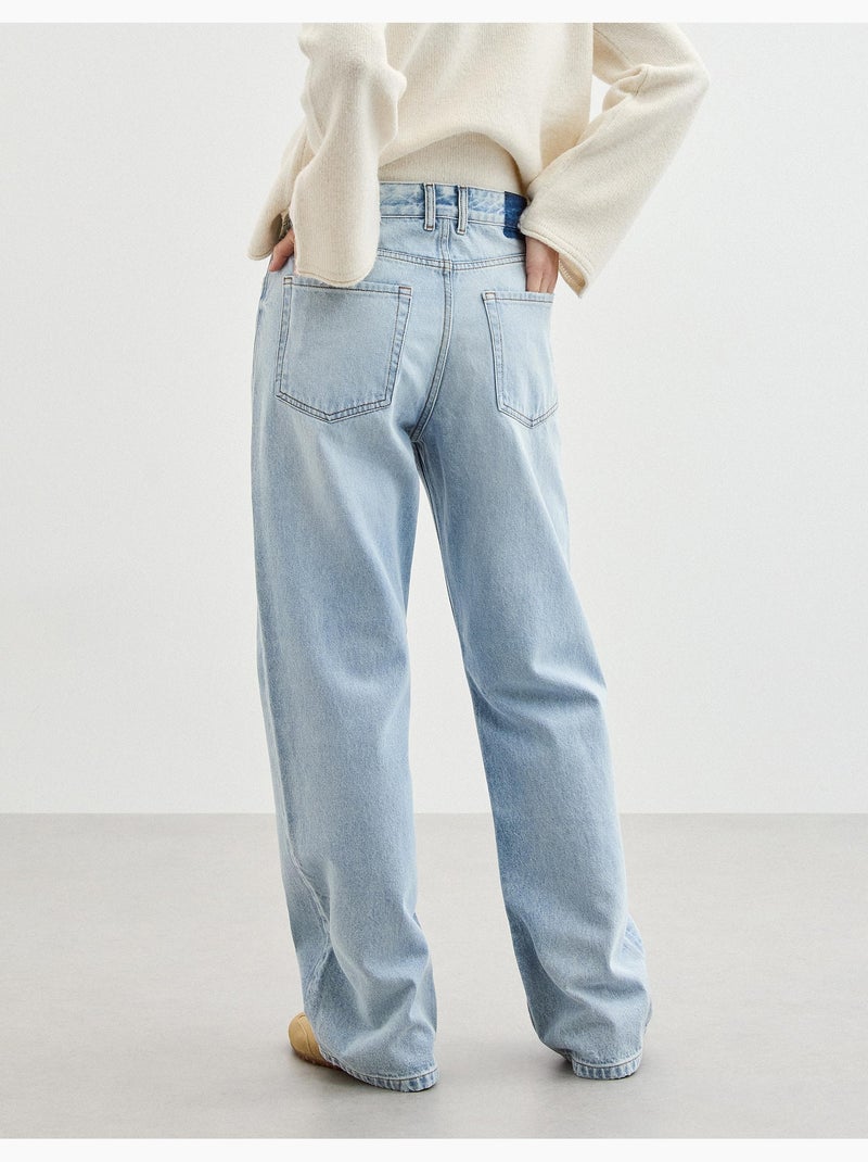 Vaqueros de pierna ancha, MO Fashion Azul claro - Kiabi