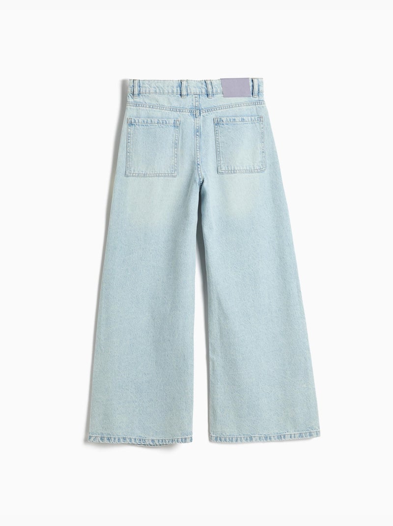 Vaqueros de pierna ancha, mo fashion Azul - Kiabi