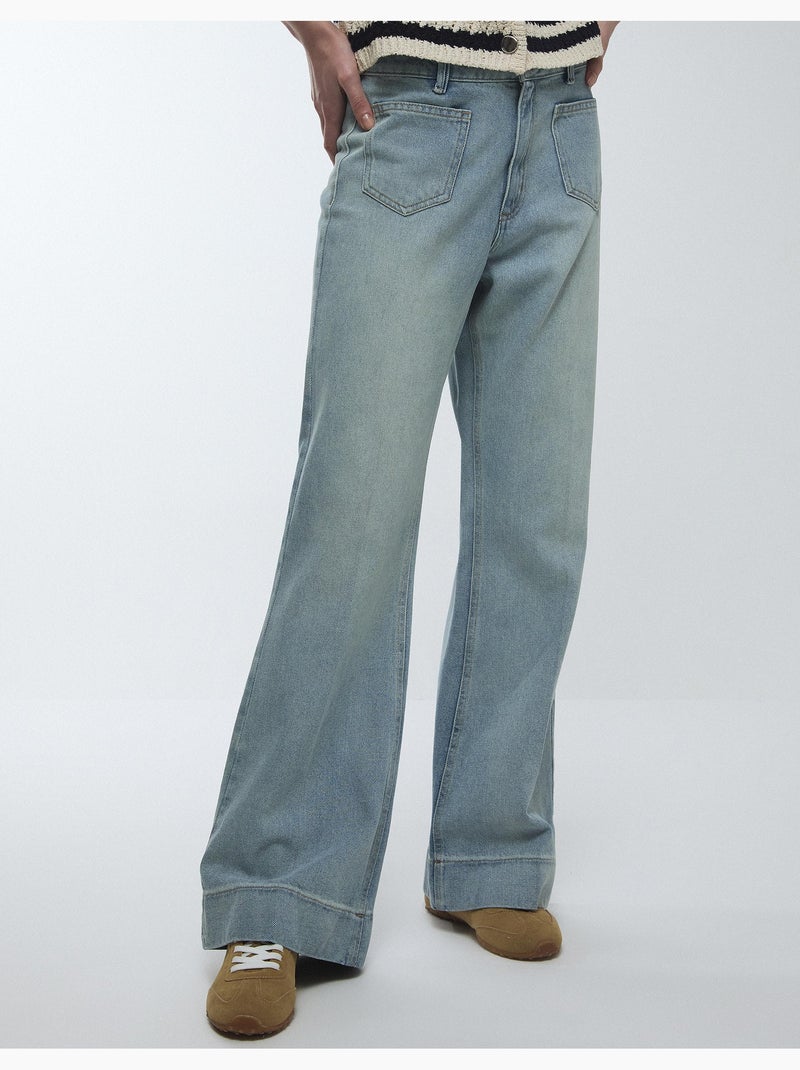 Vaqueros de pierna ancha, MO Fashion Azul - Kiabi
