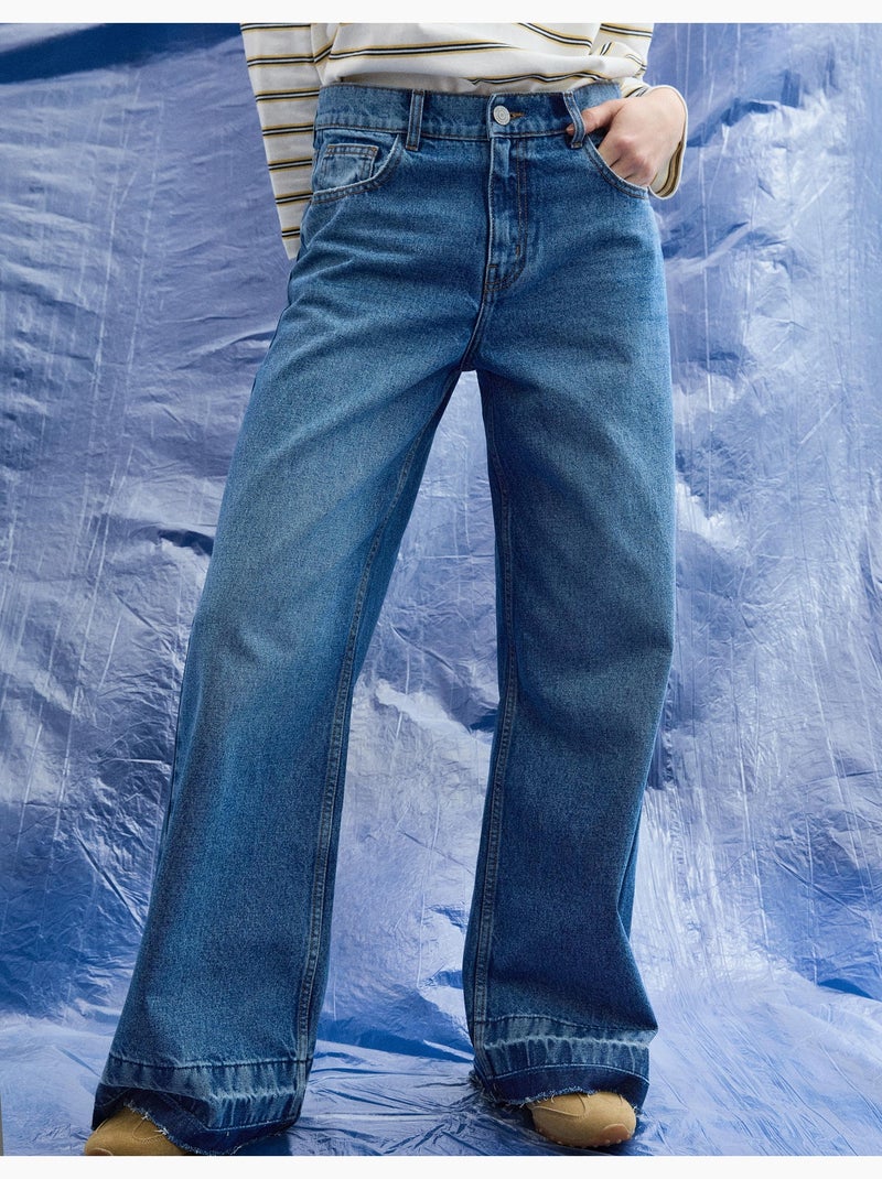 Vaqueros de pierna ancha, MO Fashion Azul - Kiabi