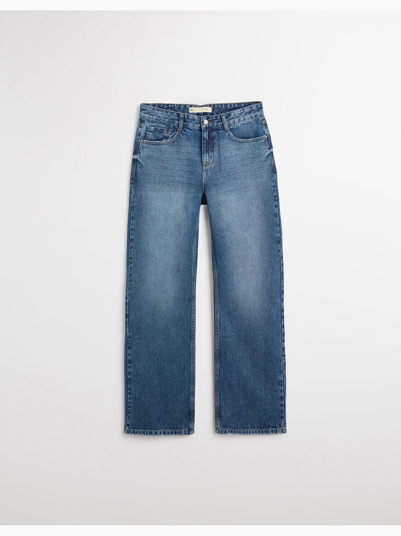 Vaqueros de pierna ancha, MO Fashion Azul - Kiabi