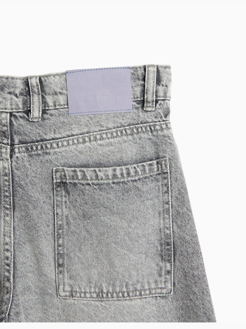 Vaqueros de pierna ancha, mo fashion Gris - Kiabi