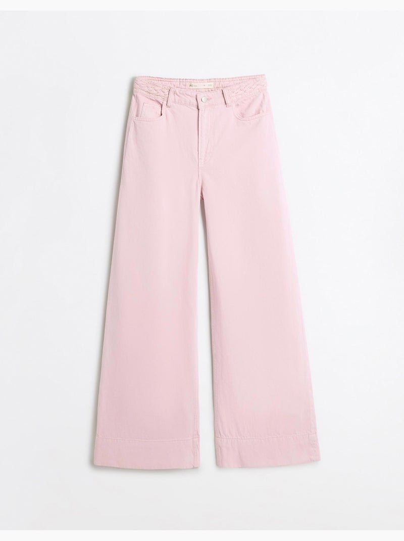 Vaqueros de pierna ancha, mo fashion Rosa - Kiabi