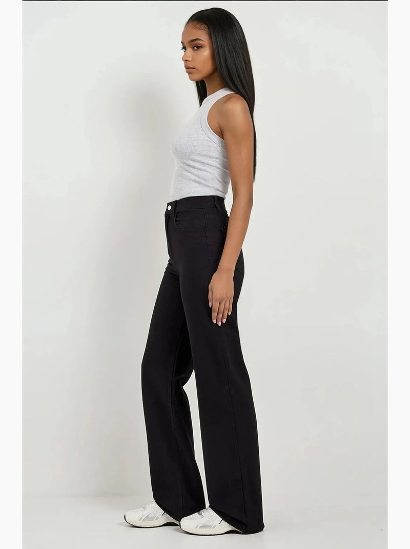 Vaqueros de pierna recta hiccup Negro - Kiabi