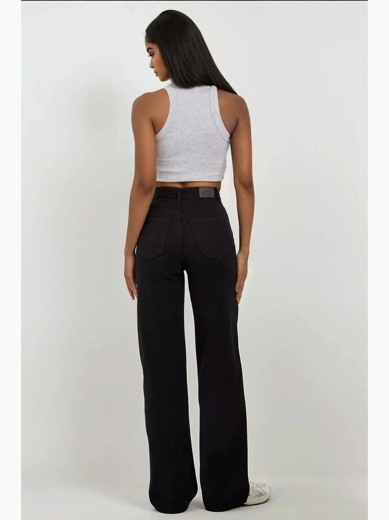 Vaqueros de pierna recta hiccup Negro - Kiabi