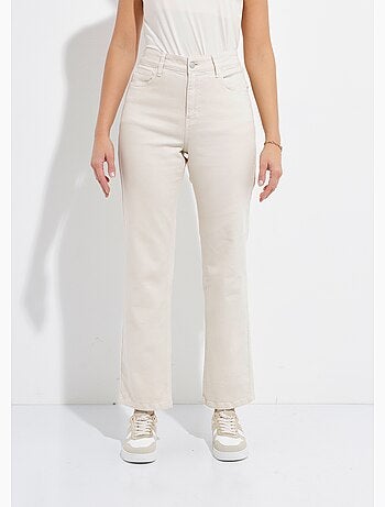 Vaqueros de talle alto, pierna recta y cinco bolsillos, de colores. - Afibel