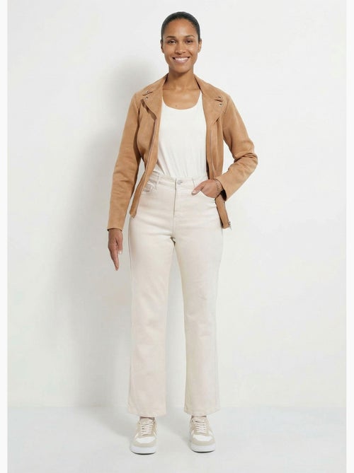 Vaqueros de talle alto, pierna recta y cinco bolsillos, de colores. - Afibel - Kiabi