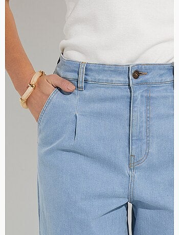 Vaqueros de talle alto y corte zanahoria, elásticos. - Afibel