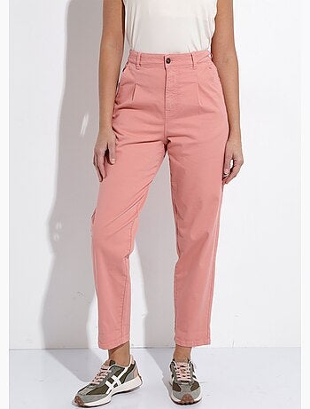 Vaqueros de talle alto y corte zanahoria, elásticos. - Afibel