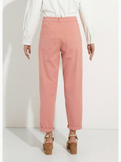 Vaqueros de talle alto y corte zanahoria, elásticos. - Afibel - Kiabi