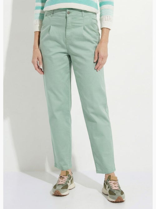 Vaqueros de talle alto y corte zanahoria, elásticos. - Afibel - Kiabi