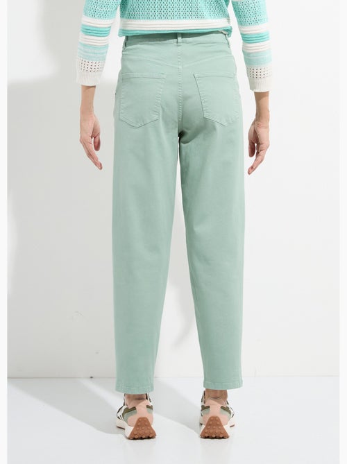 Vaqueros de talle alto y corte zanahoria, elásticos. - Afibel - Kiabi