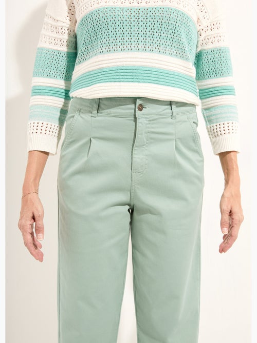 Vaqueros de talle alto y corte zanahoria, elásticos. - Afibel - Kiabi