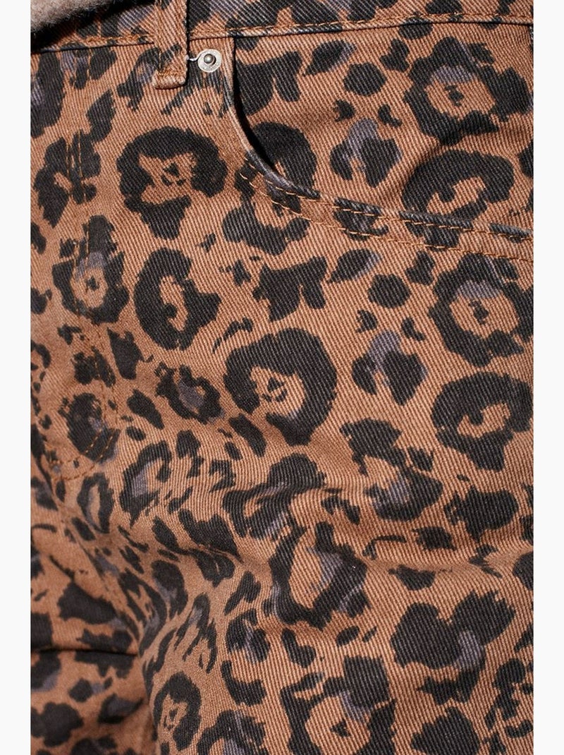 Vaqueros de tiro alto estampados de pernera ancha dilvin Multicolor - Kiabi