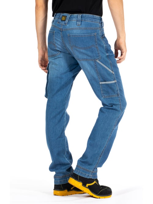 Vaqueros de trabajo JOBL Fibreflex® de denim ligero con múltiples bolsillos - Kiabi