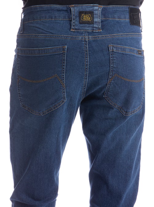 Vaqueros de trabajo rectos y elásticos Fiberflex® WORKL - Kiabi Vaqueros de trabajo rectos y elásticos Fiberflex® WORKL - Kiabi
