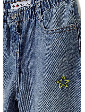 Vaqueros diseño bordado niñas - minoti