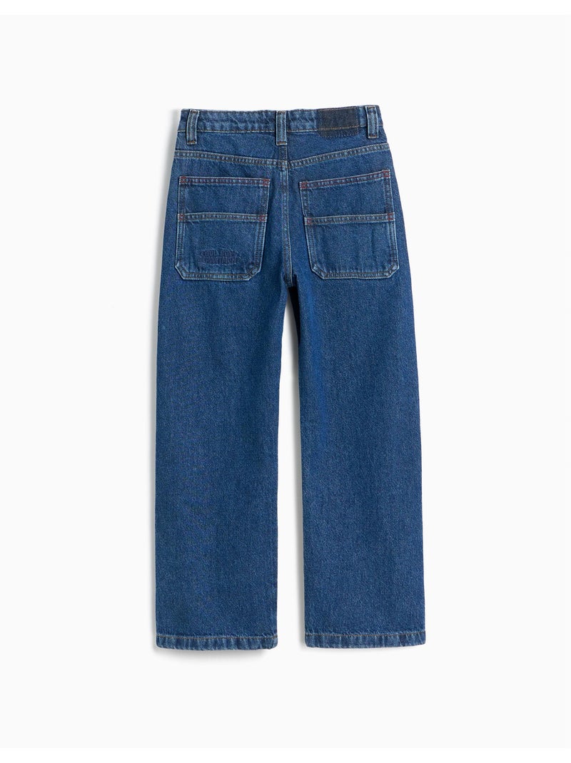 Vaqueros loose fit, mo fashion Azul - Kiabi