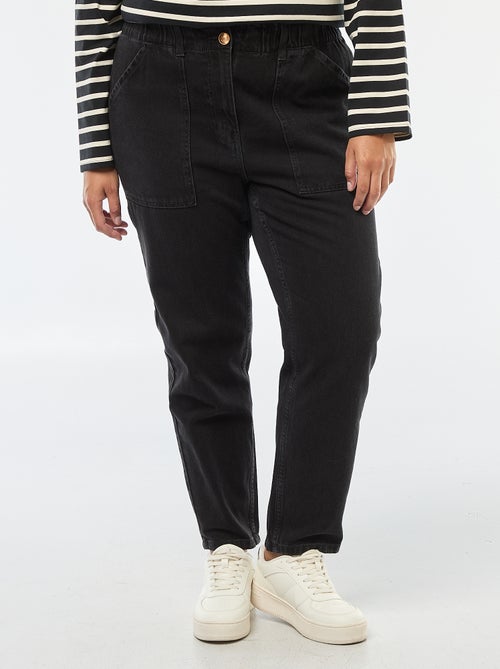 Vaqueros mom con cintura elástica - Kiabi