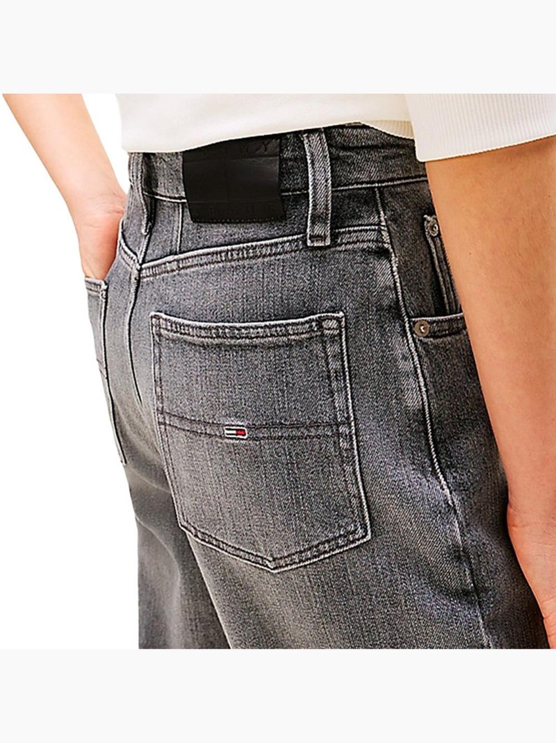 Vaqueros mom cónicos para mujer tommy hilfiger Gris plateado - Kiabi
