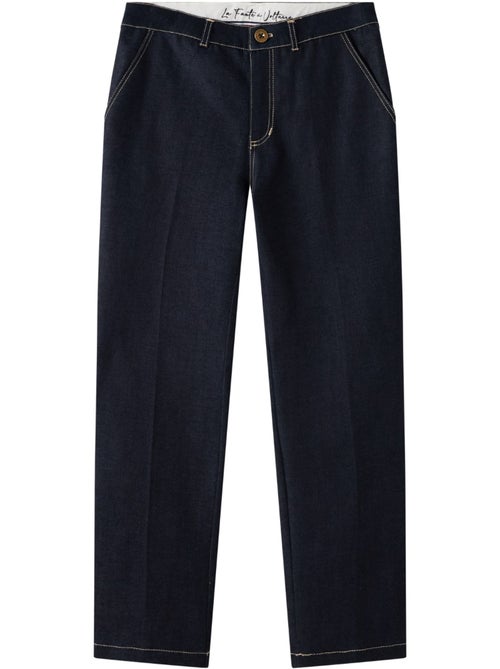 Vaqueros para niño | Corte chino | Denim azul oscuro | SAINCLAIR - Kiabi