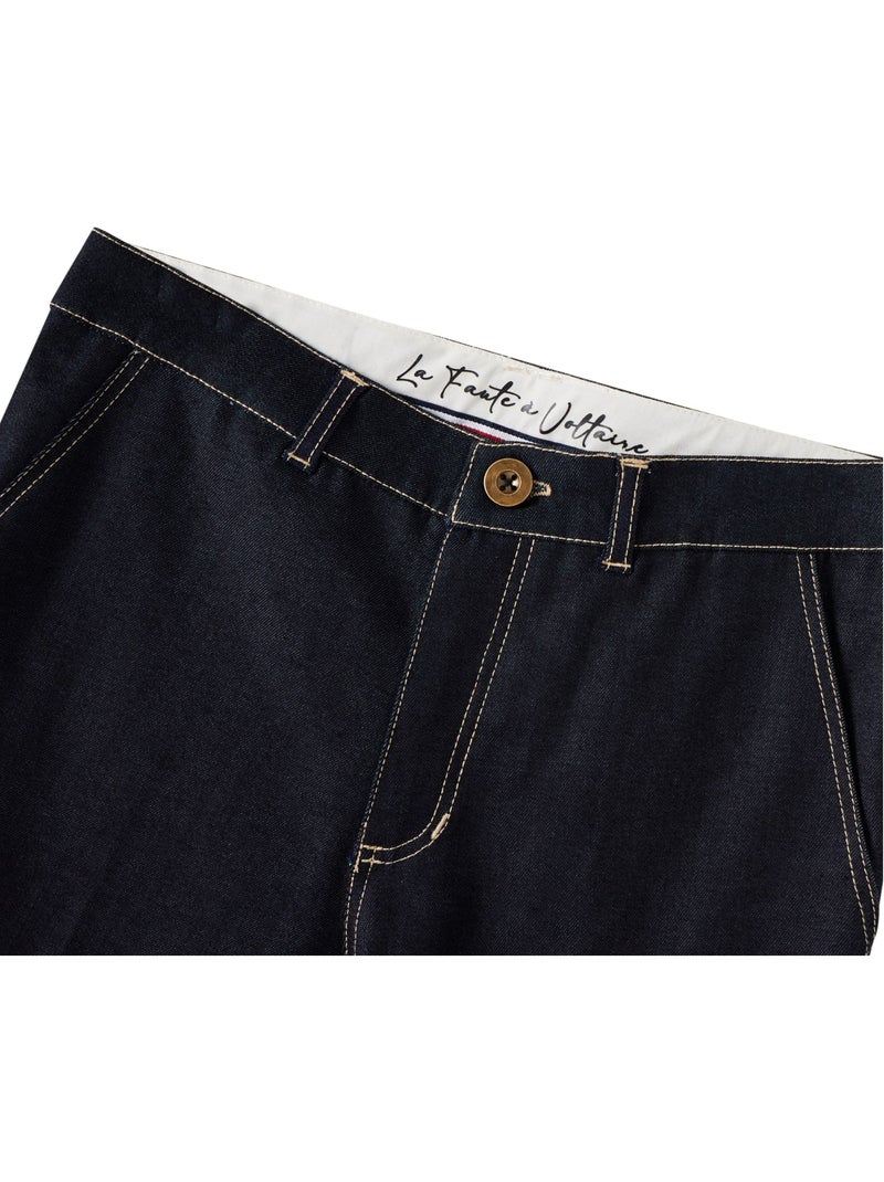 Vaqueros para niño | Corte chino | Denim azul oscuro | SAINCLAIR Azul oscuro - Kiabi